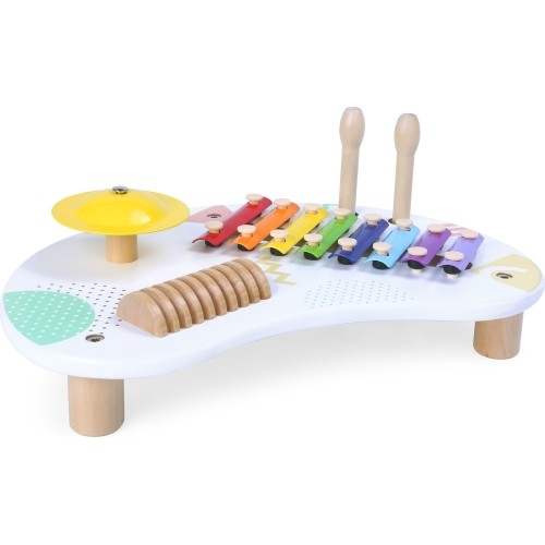 Stolik muzyczny z cymbałkami ECOTOYS +18 mies.