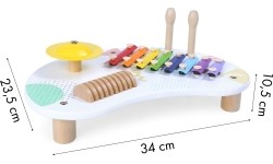 Stolik muzyczny z cymbałkami ECOTOYS +18 mies.