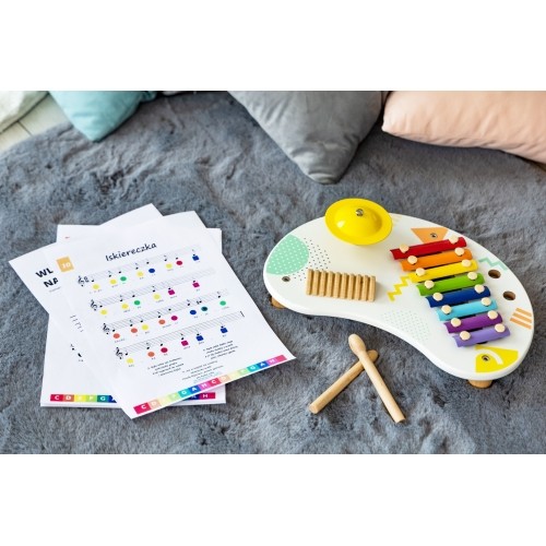 Stolik muzyczny z cymbałkami ECOTOYS +18 mies.