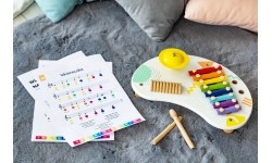 Stolik muzyczny z cymbałkami ECOTOYS +18 mies.