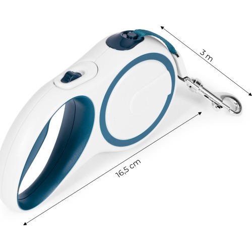 Smycz 3m dla psa lub kota automatyczna z blokadą