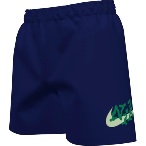 Szorty kąpielowe dla nastolatków Nike Nk B Scribble 4'' Volley Short niebieskie NESSE806 440