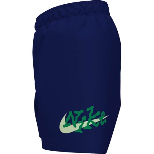 Szorty kąpielowe dla nastolatków Nike Nk B Scribble 4'' Volley Short niebieskie NESSE806 440