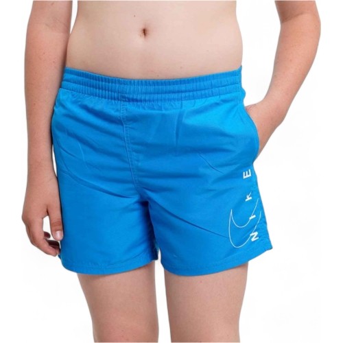 Nike B Split Lgo Volley Short 4" chłopięce szorty kąpielowe niebieskie NESSC781 458