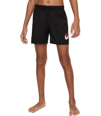 Nike szorty kąpielowe dla chłopców Nk B Scribble 4'' Volley Short Black NESSE806 001