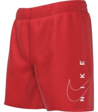 Szorty kąpielowe Nike dla młodzieży Nk B Split Lgo 4'' Volley Short Red NESSC781 614