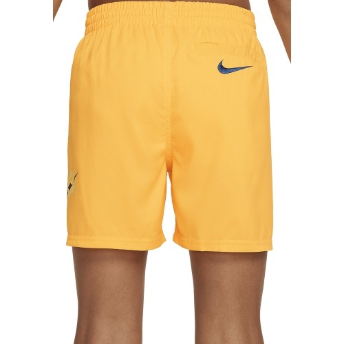 Szorty kąpielowe Nike dla młodzieży Nk B Scribble 4'' Volley Short Yellow NESSE806 818