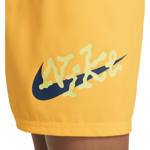Szorty kąpielowe Nike dla młodzieży Nk B Scribble 4'' Volley Short Yellow NESSE806 818