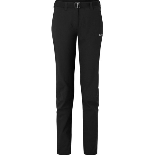 Damskie spodnie Montane F Terra Stretch Lite Reg Leg - Juoda