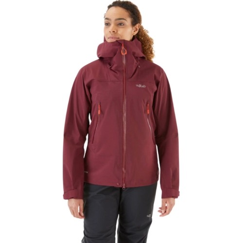 Mot. Kurtka Rab Kangri GTX Jacket Wmns - Tamsiai rausva (deep heather)