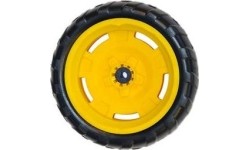 Koło żółto-czarne 9x2 lewe Farm (żółta osłona kołpaka)