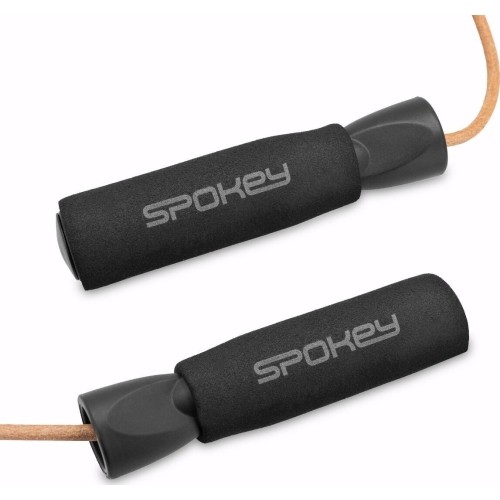 Skakanka ze skórzanym sznurem Spokey QUICK SKIP