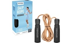 Skakanka z liną skórzaną Spokey QUICK SKIP
