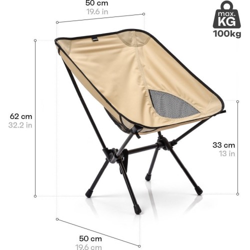 Składane krzesło Meteor schelp - Beige