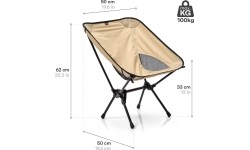 Składane krzesło Meteor schelp - Beige