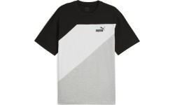 Puma Marškinėliai Vyrams Power Colorblock Tee Black Grey White 678929 01