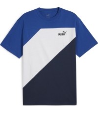Koszulka męska Puma Power Colorblock niebiesko-biała 678929 14