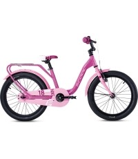 Dviratis S'COOL niXe 18" 1-biegowy aluminiowy hamulec coaster różowy-baby pink