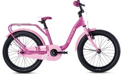 Dviratis S'COOL niXe 18" 1-biegowy aluminiowy hamulec coaster różowy-baby pink