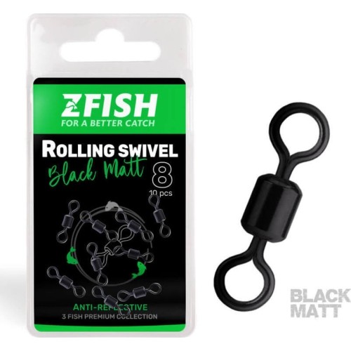 ZFISH Rolling Swivel Black Matt rozmiar 8/28 kg