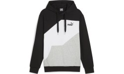 Bluza męska Puma Power Colorblock czarno-biało-szara 678931 01