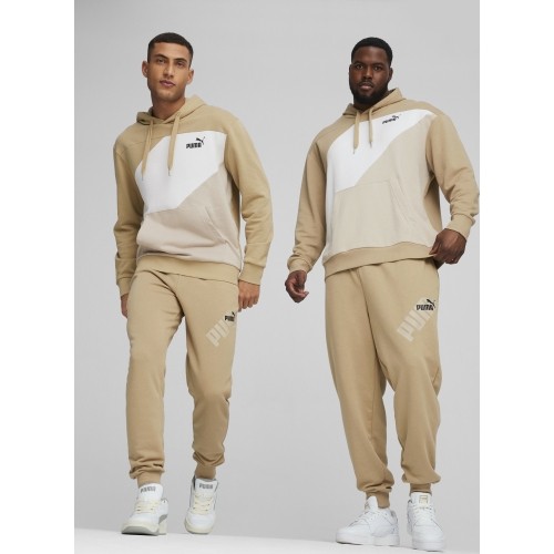 Bluza męska Puma Power Colorb, biało-beżowa 678931 83