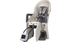 Fotelik rowerowy Polisport Guppy Maxi + RS, na ramie, z funkcją spania (kremowy)