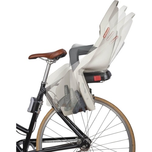 Fotelik rowerowy Polisport Guppy Maxi + RS, na ramie, z funkcją spania (kremowy)