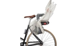 Fotelik rowerowy Polisport Guppy Maxi + RS, na ramie, z funkcją spania (kremowy)