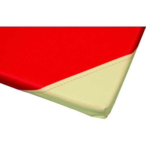 Materac szkolny w powłoce PVC, z paskami mocującymi i wzmocnionymi narożnikami, 200x100x5 cm