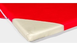 Zestaw 5 materacy gimnastycznych do szkół, pokrycie PVC, z pasami mocującymi i wzmocnionymi narożnikami, 200 x 100 x 4 cm