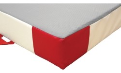 Dodatkowa mata ochronna, jednogęstościowa, pokrowiec PVC i jersey, 200 x 150 x 20 cm