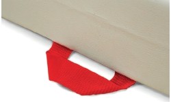 Dodatkowa mata ochronna, jednolita gęstość, pokrowiec PVC i jersey, 200x140x10 cm