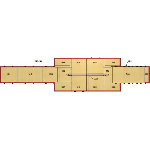 Zestaw materacy do lądowania na równoważnię zawodniczą – z matą wierzchnią – 52 m² – zatwierdzony przez FIG