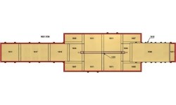 Zestaw materacy do lądowania na równoważnię zawodniczą – z matą wierzchnią – 52 m² – zatwierdzony przez FIG