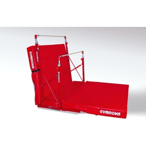 KOMPAKTOWE DRĄŻKI ASYMETRYCZNE - SKŁADANE NÓŻKI - Z WÓZKAMI TRANSPORTOWYMI I SKŁADANĄ MATĄ