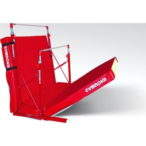 KOMPAKTOWE DRĄŻKI ASYMETRYCZNE - SKŁADANE NÓŻKI - Z WÓZKAMI TRANSPORTOWYMI I SKŁADANĄ MATĄ