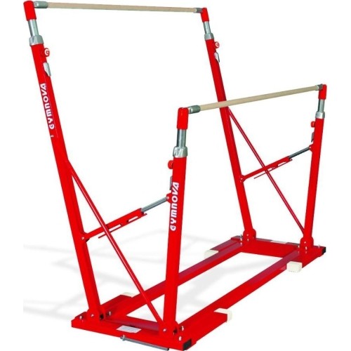 KOMPAKTOWE DRĄŻKI ASYMETRYCZNE - SKŁADANE NÓŻKI - Z WÓZKAMI TRANSPORTOWYMI I SKŁADANĄ MATĄ