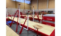 Poręcze asymetryczne Rio Competition – krótka linka – uchwyt z włókna naturalnego