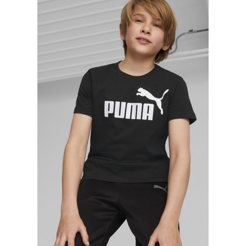 Koszulka Puma Ess Logo Tee dla młodzieży, czarna, 586960 01