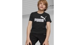 Koszulka Puma Ess Logo Tee dla młodzieży, czarna, 586960 01