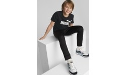 Koszulka Puma Ess Logo Tee dla młodzieży, czarna, 586960 01