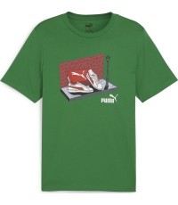 Koszulka męska Puma Graphics Sneaker zielona 680175 86