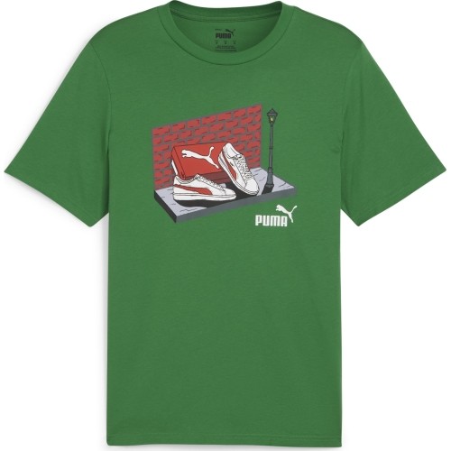 Koszulka męska Puma Graphics Sneaker zielona 680175 86