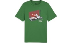 Koszulka męska Puma Graphics Sneaker zielona 680175 86