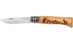 Nóż Opinel 8 inox dąb seria Animal - kozica