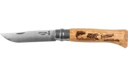 Nóż Opinel 8 inox dąb seria Animal - ryba