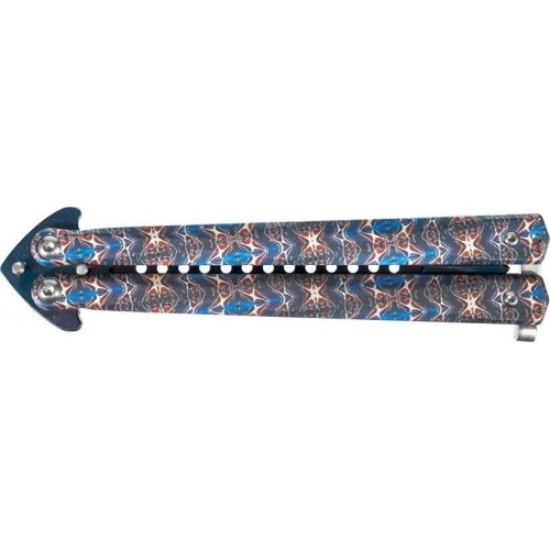 Nóż Joker JKR643 motyl damasceński kolorowy