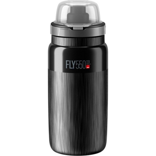 Bidon Elite FLY MTB 550ml (czarny/szare logo)