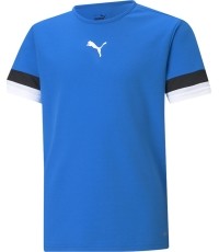 Puma Marškinėliai Paaugliams TeamRise Jersey Jr Blue Black White 704938 02
